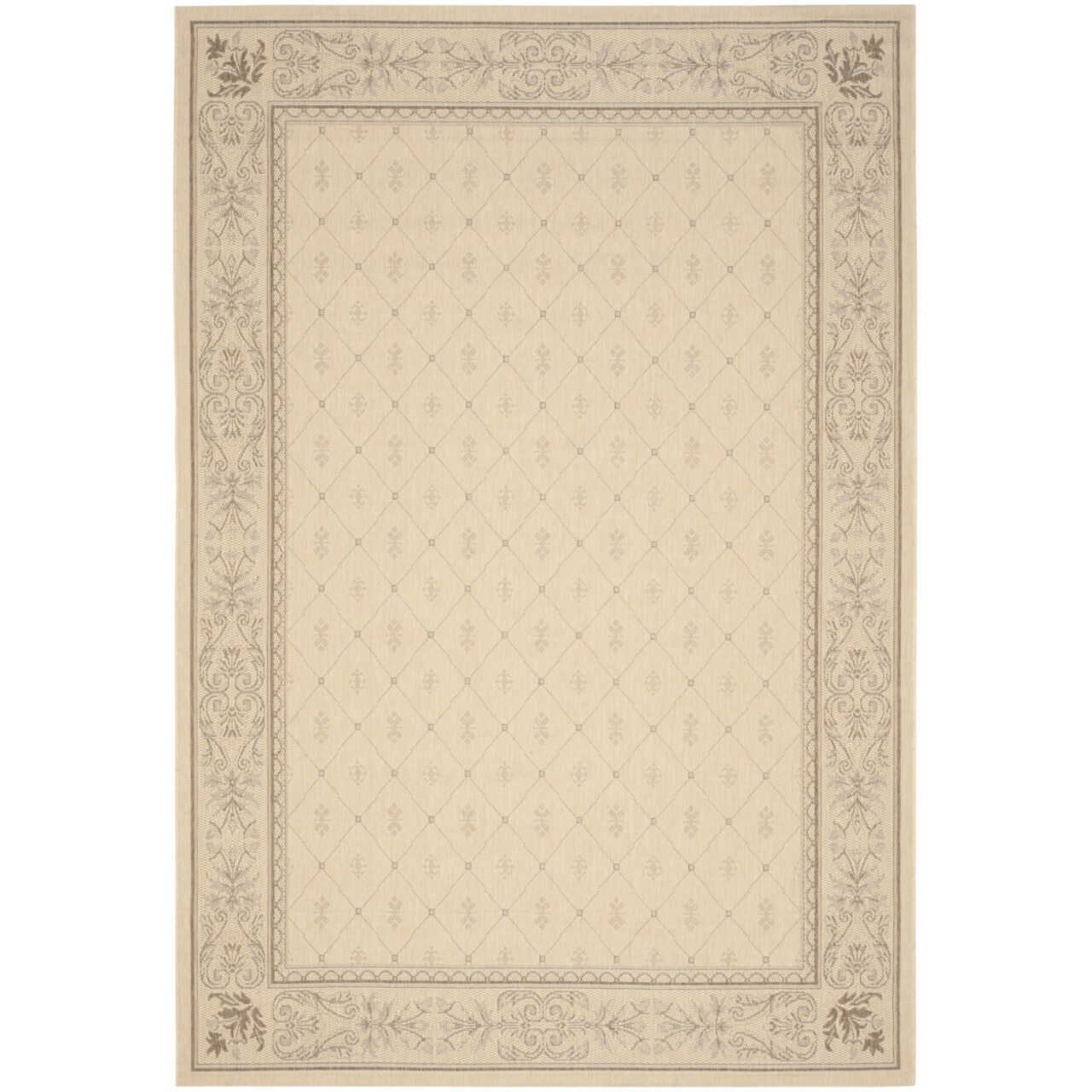Safavieh   Outdoor CY2326-3001 Courtyard Natural / Brown Rug